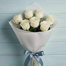 Букет 7 Белых роз Эдлесс Лав в Боголюбово