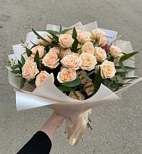 Букет Кремовые розы Латте в Боголюбово