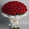 Букет 101 Красная роза Блэк Мэджик в Боголюбово