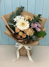 Букет цветов из:  Герберы и Хризантемы в Боголюбово