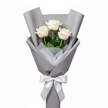 Букет 3 белые розы #REPLACE_PRED# Боголюбово
