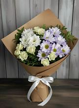 Букет цветов из:  Хризантемы и Розы в Боголюбово