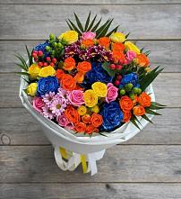Букет цветов из:  Розы и Хризантемы в Боголюбово