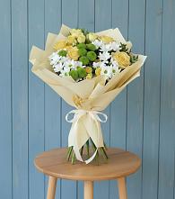 Букет цветов из:  Хризантемы и Розы #REPLACE_PRED# Боголюбово