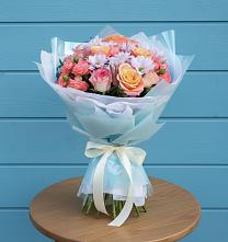 Букет цветов из:  Хризантемы и Розы #REPLACE_PRED# Боголюбово