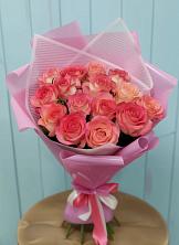 Букет 15 Розовых роз Равель в Боголюбово